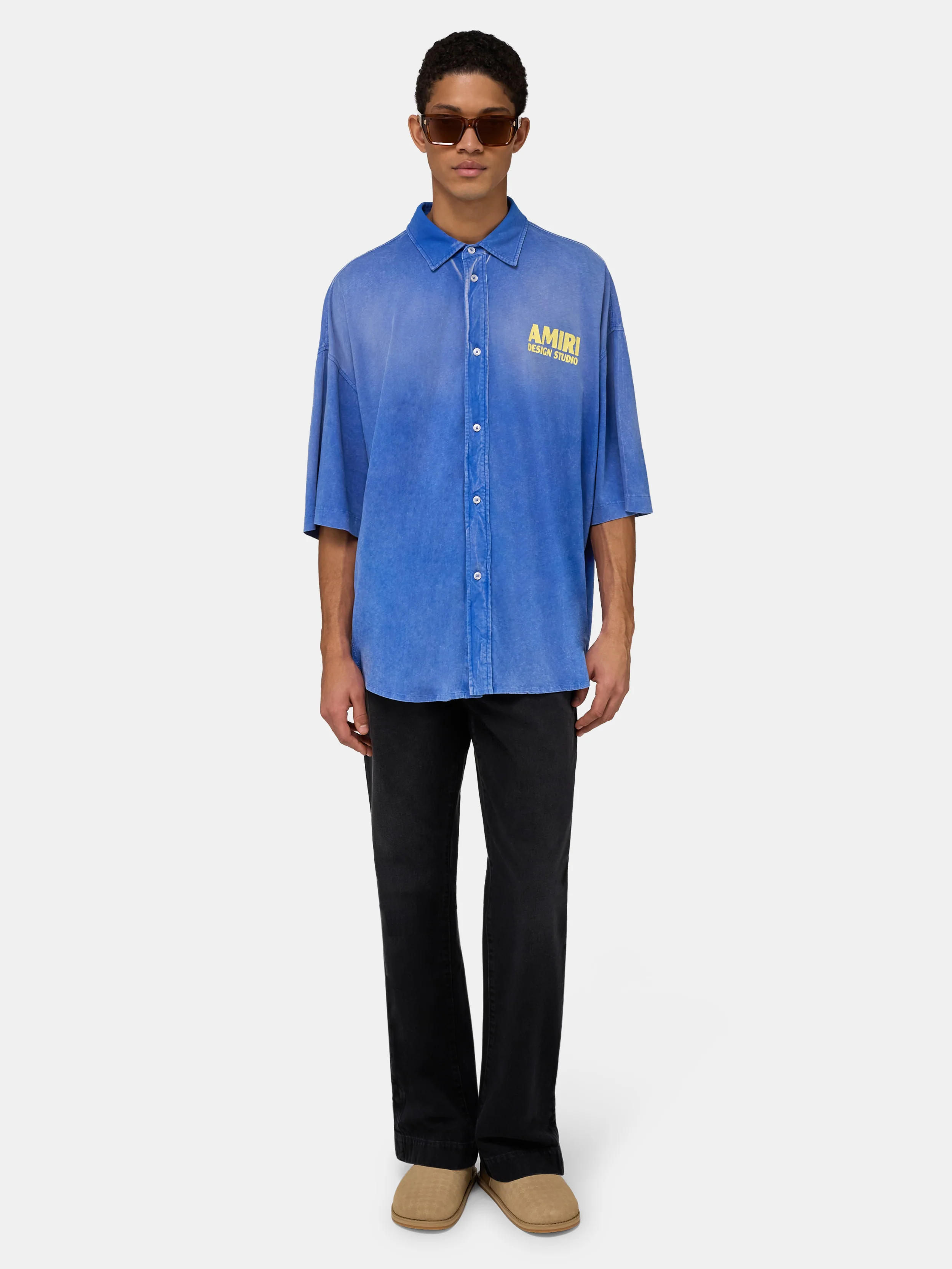 AMIRI 1994 CAMP SHIRT - Sapphire - Image 2