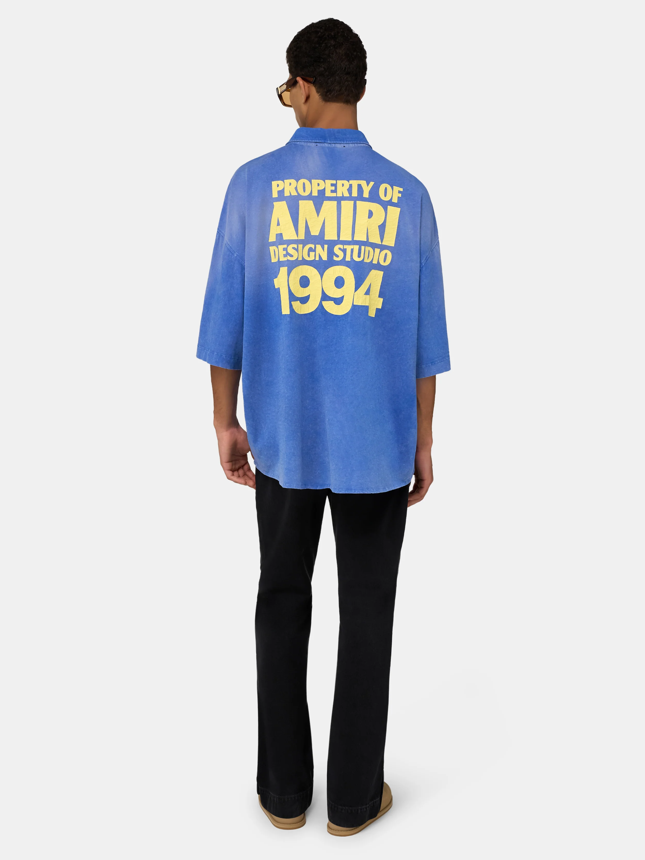 AMIRI 1994 CAMP SHIRT - Sapphire - Image 4