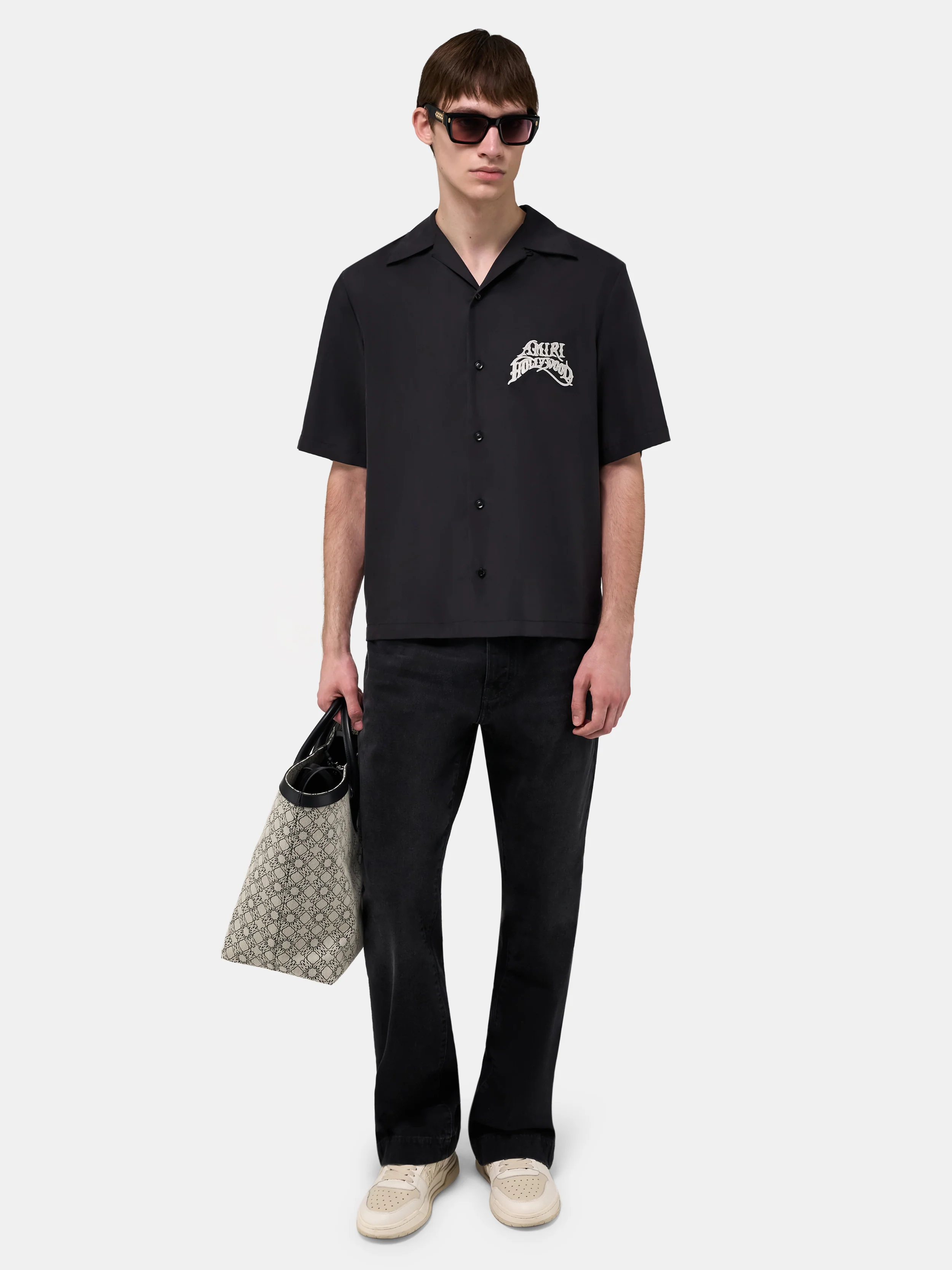 AMIRI HOLLYWOOD CAMP SHIRT - Black - Image 2