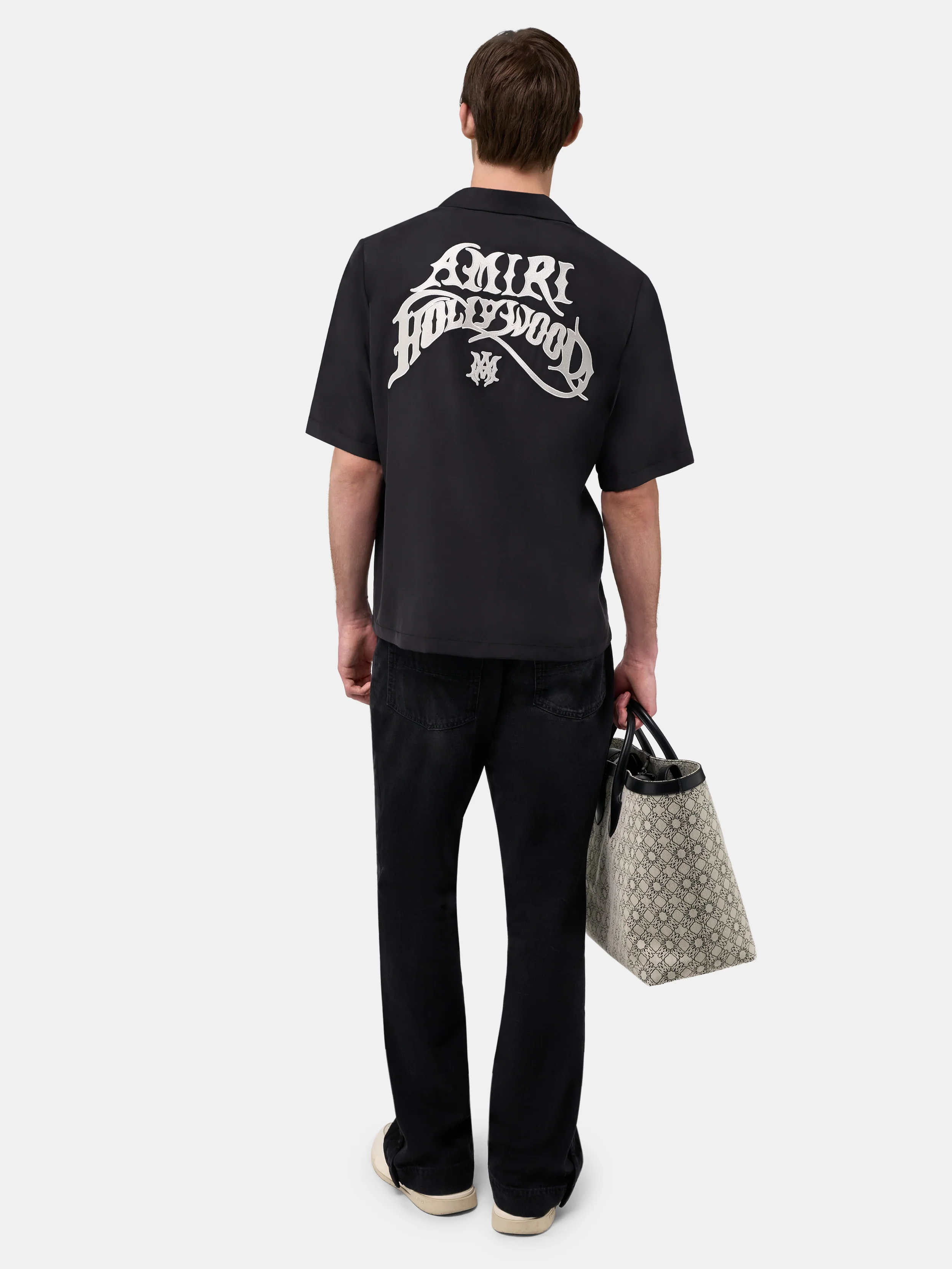 AMIRI HOLLYWOOD CAMP SHIRT - Black - Image 4