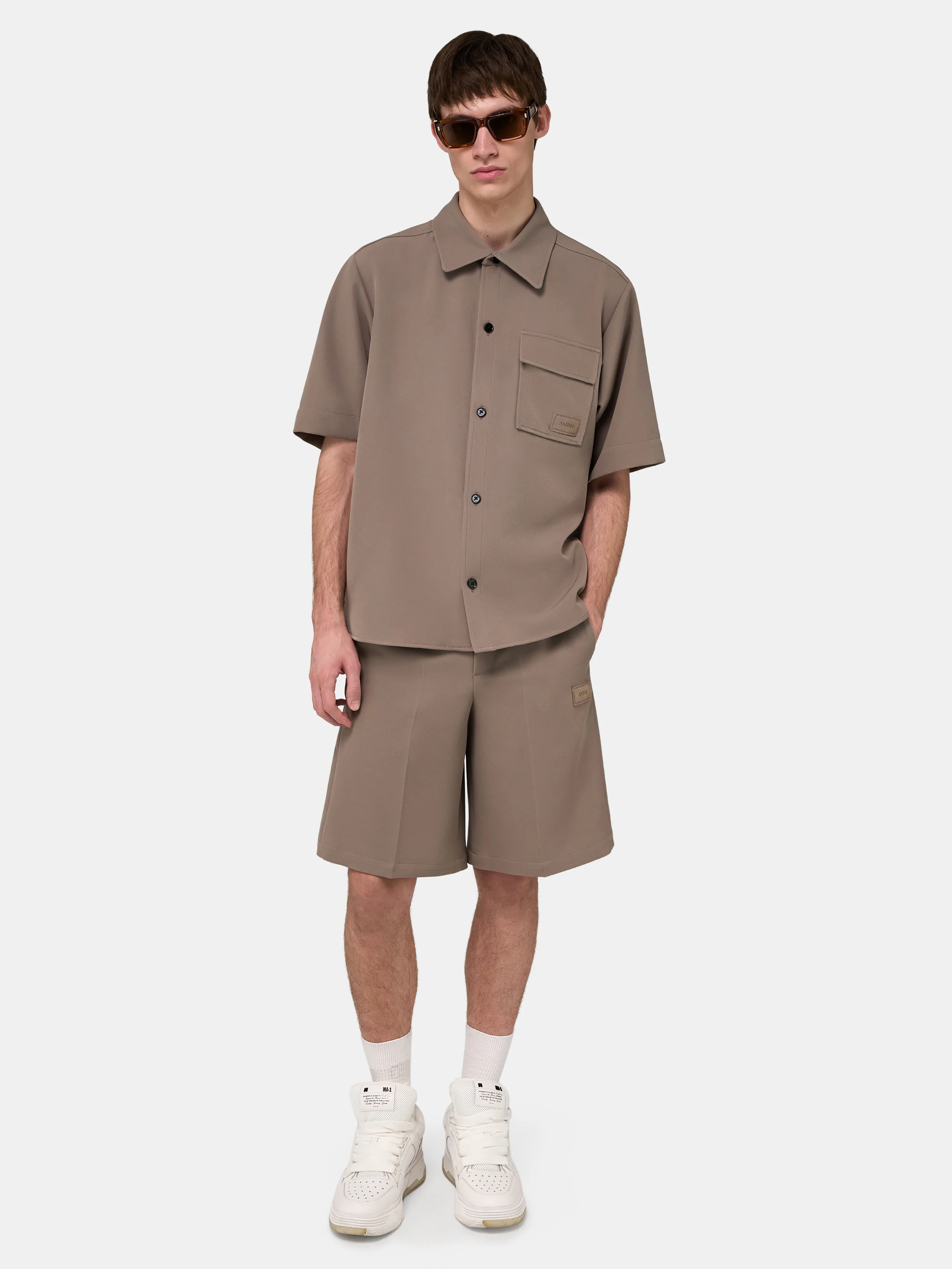 AMIRI PATCH CADY TRACK SHORT - Dark Sand - Image 2
