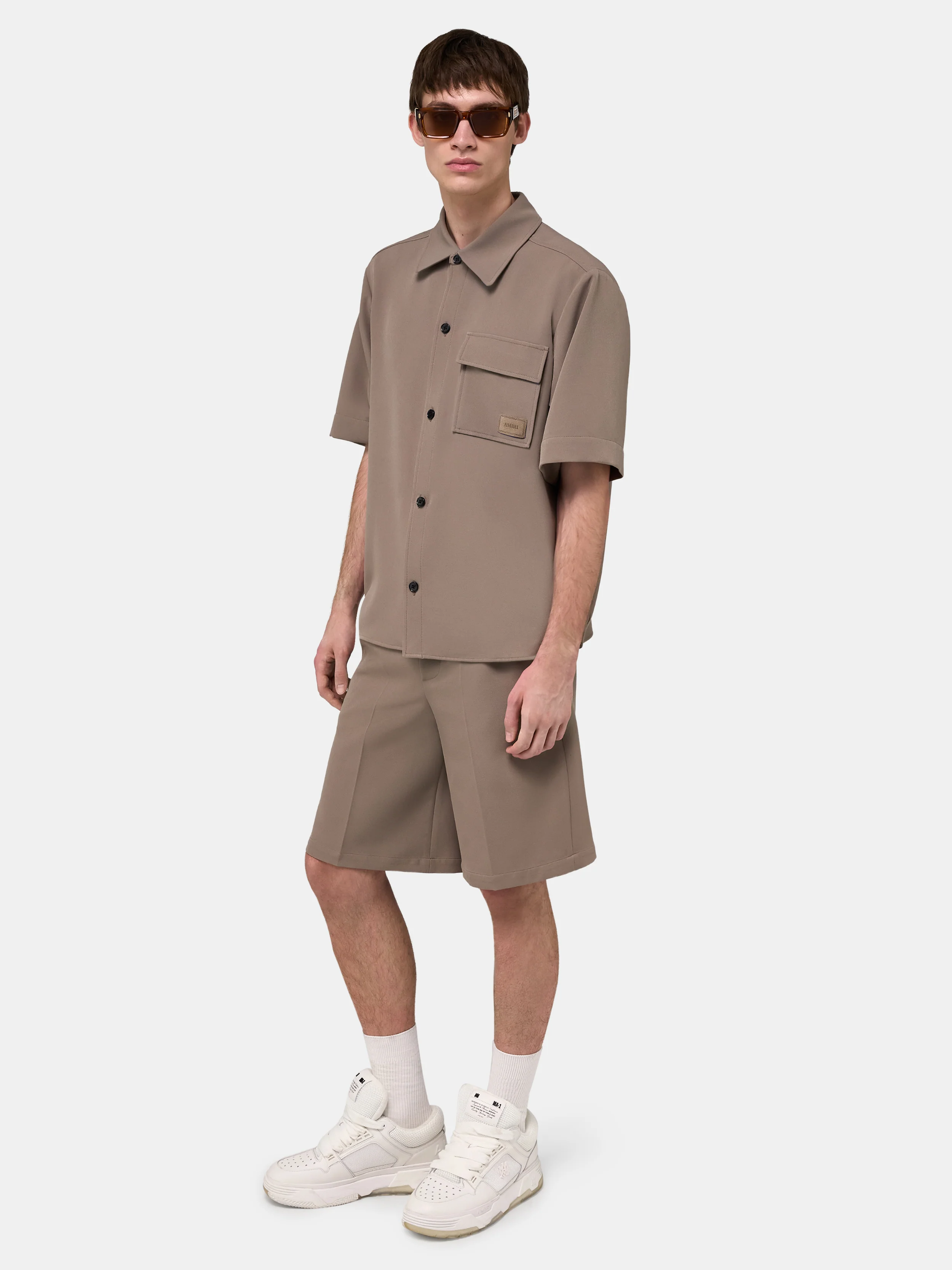 AMIRI PATCH CADY TRACK SHORT - Dark Sand - Image 3