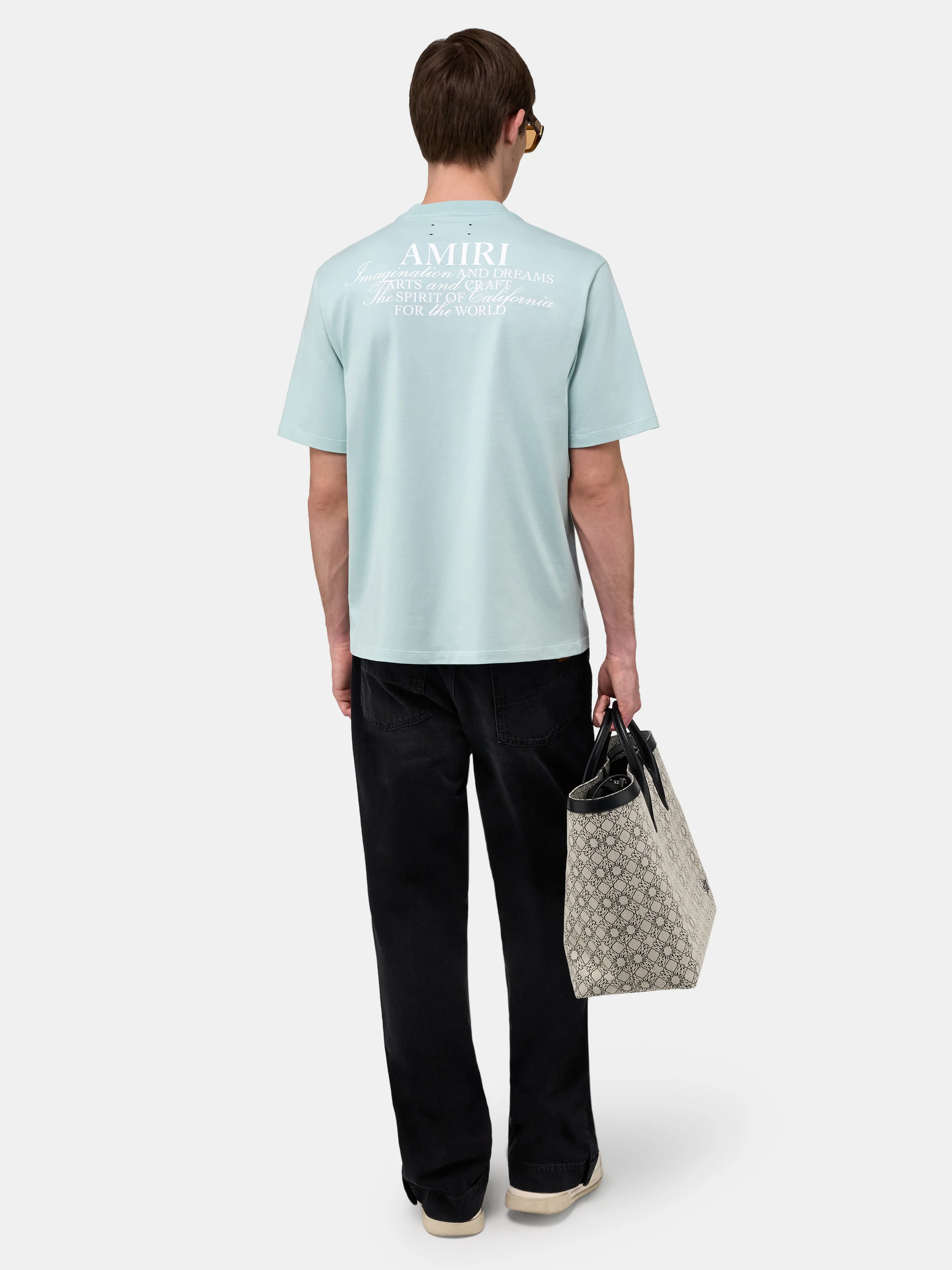 AMIRI SPIRIT TEE - Powder Teal - Image 4
