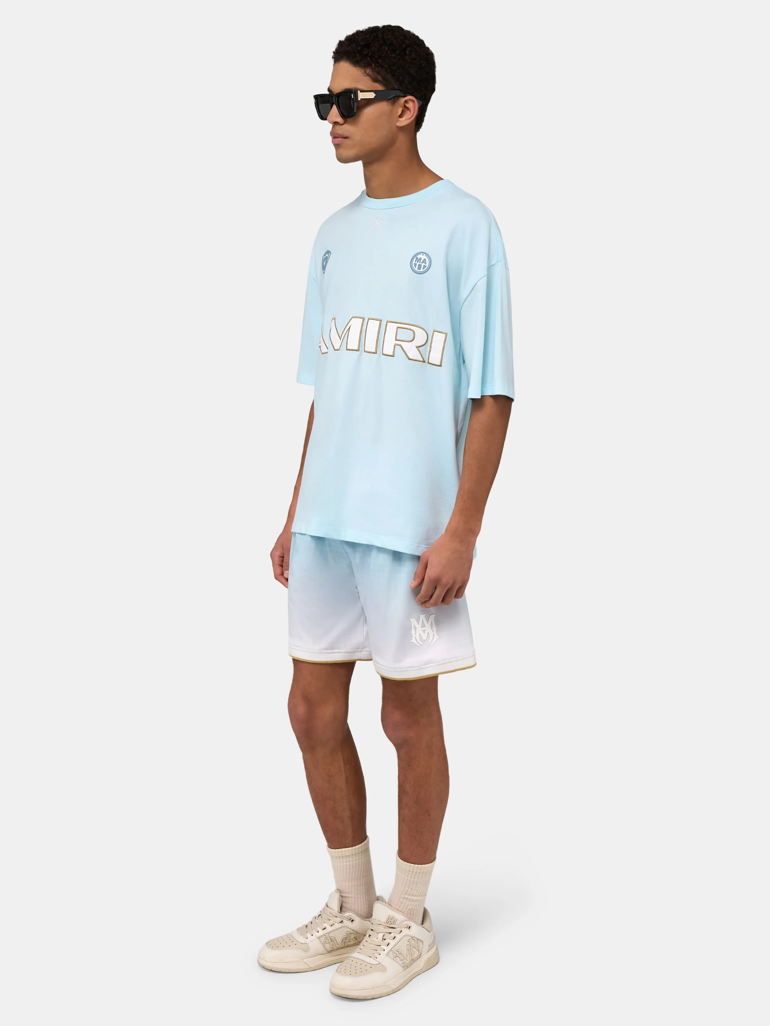 AMIRI SPORT 94 OVERSIZED TEE - Sky - Image 3