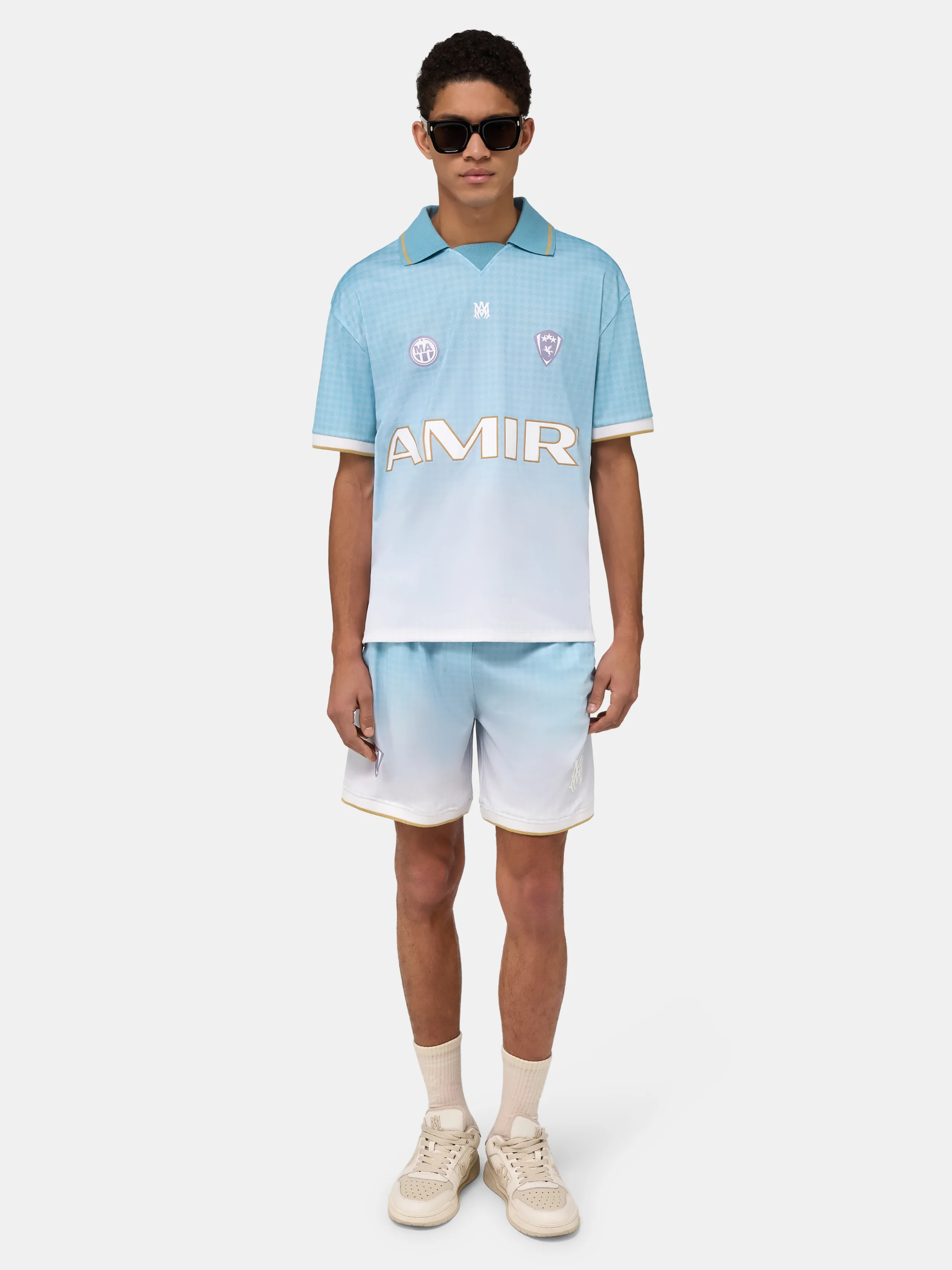 AMIRI SPORT SHORT - Sky - Image 2