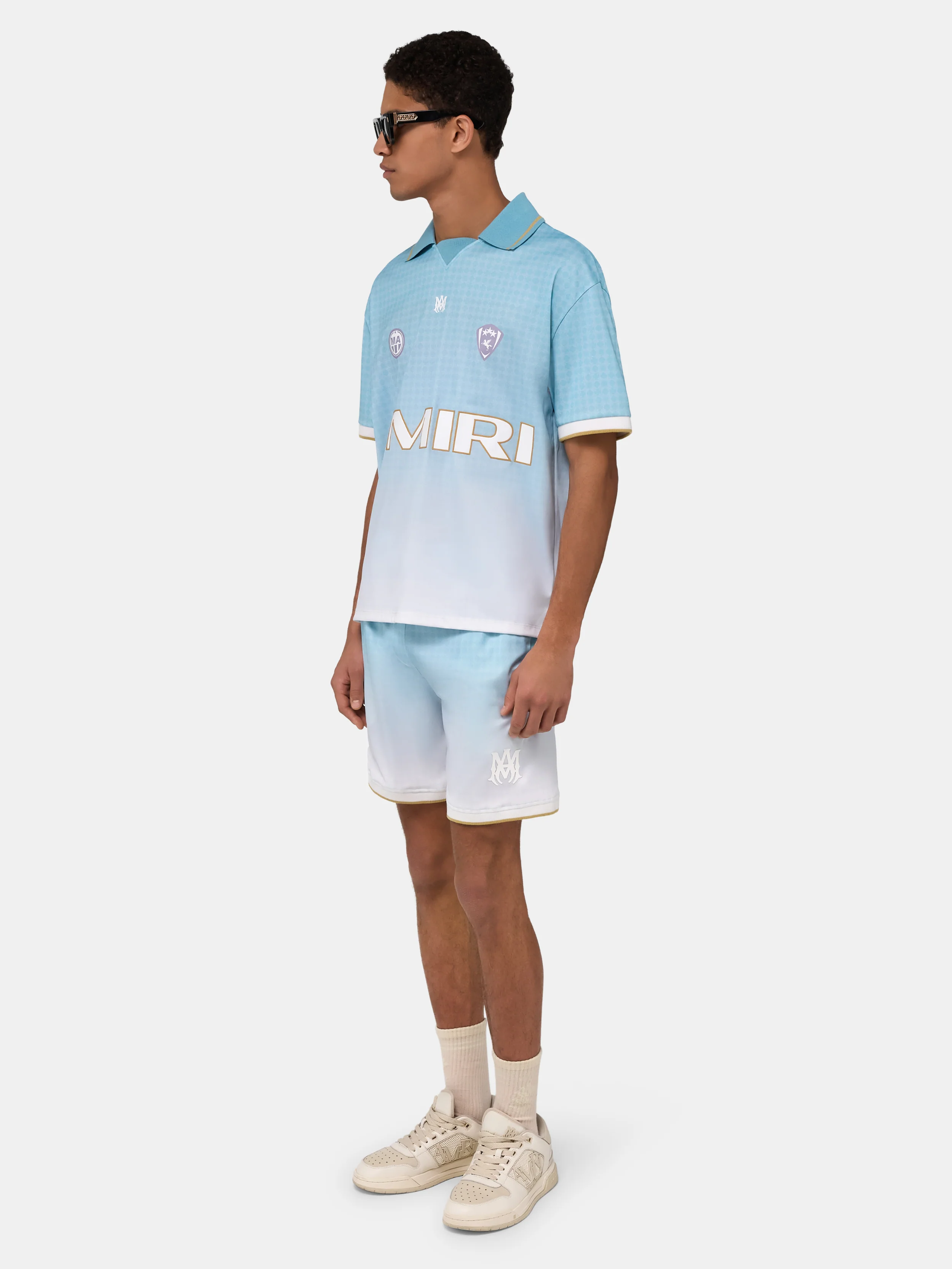 AMIRI SPORT SHORT - Sky - Image 3