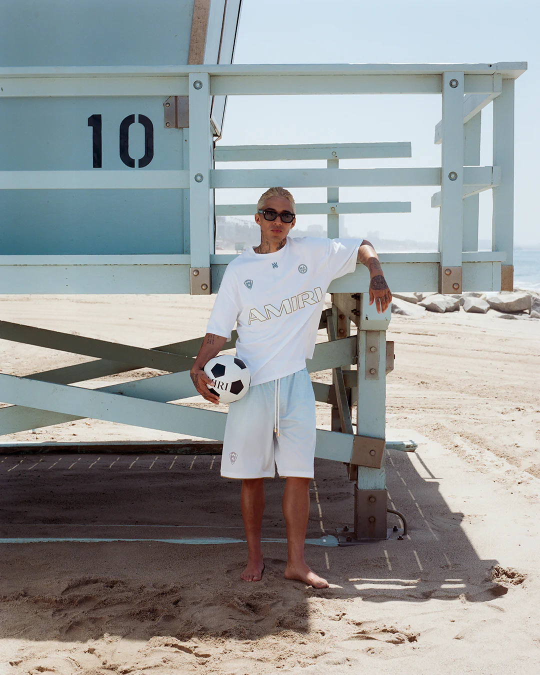 AMIRI SPORT SHORT - Sky - Image 5