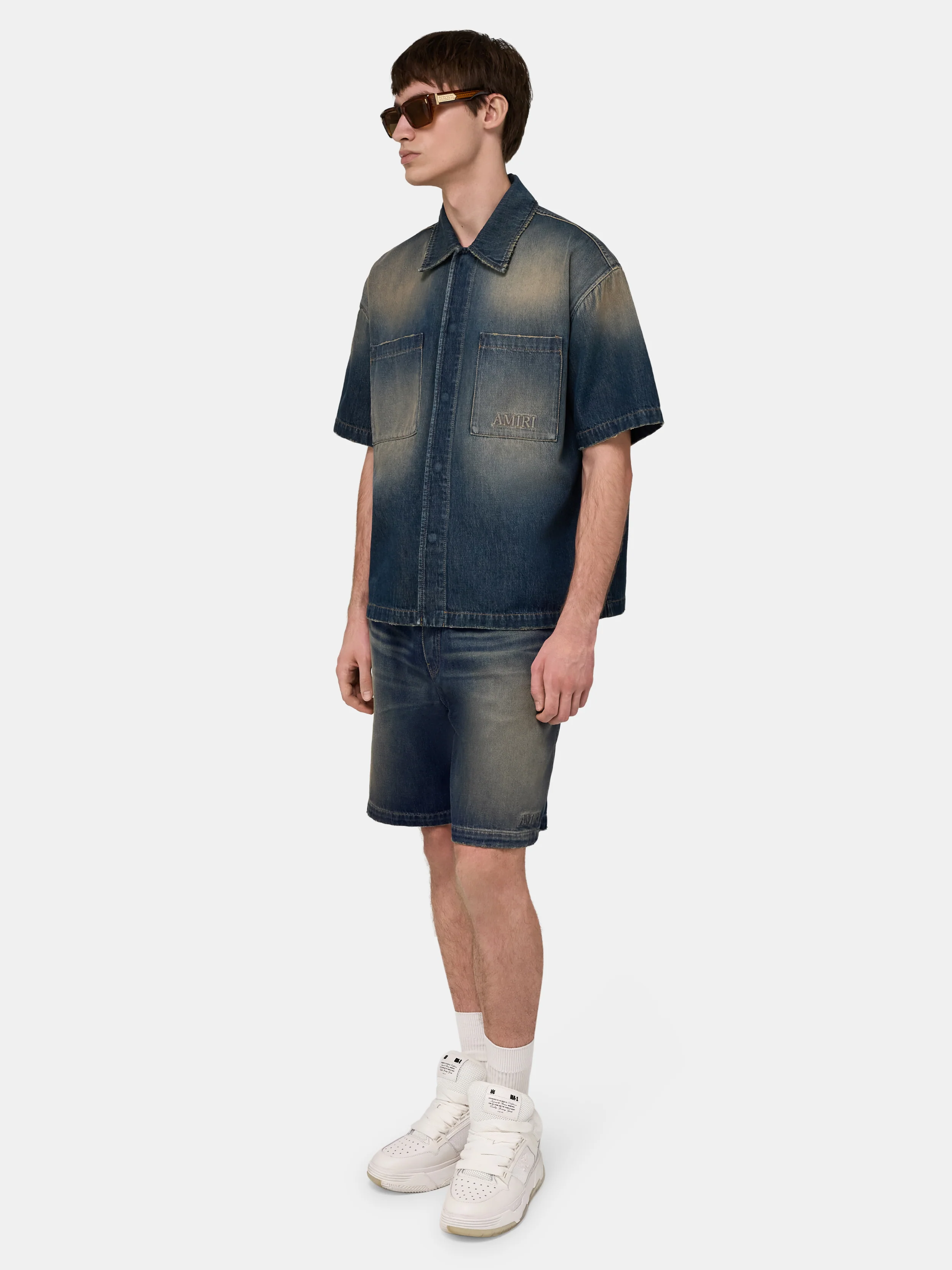 DRAWSTRING DENIM SHORT - Sandstone - Image 3