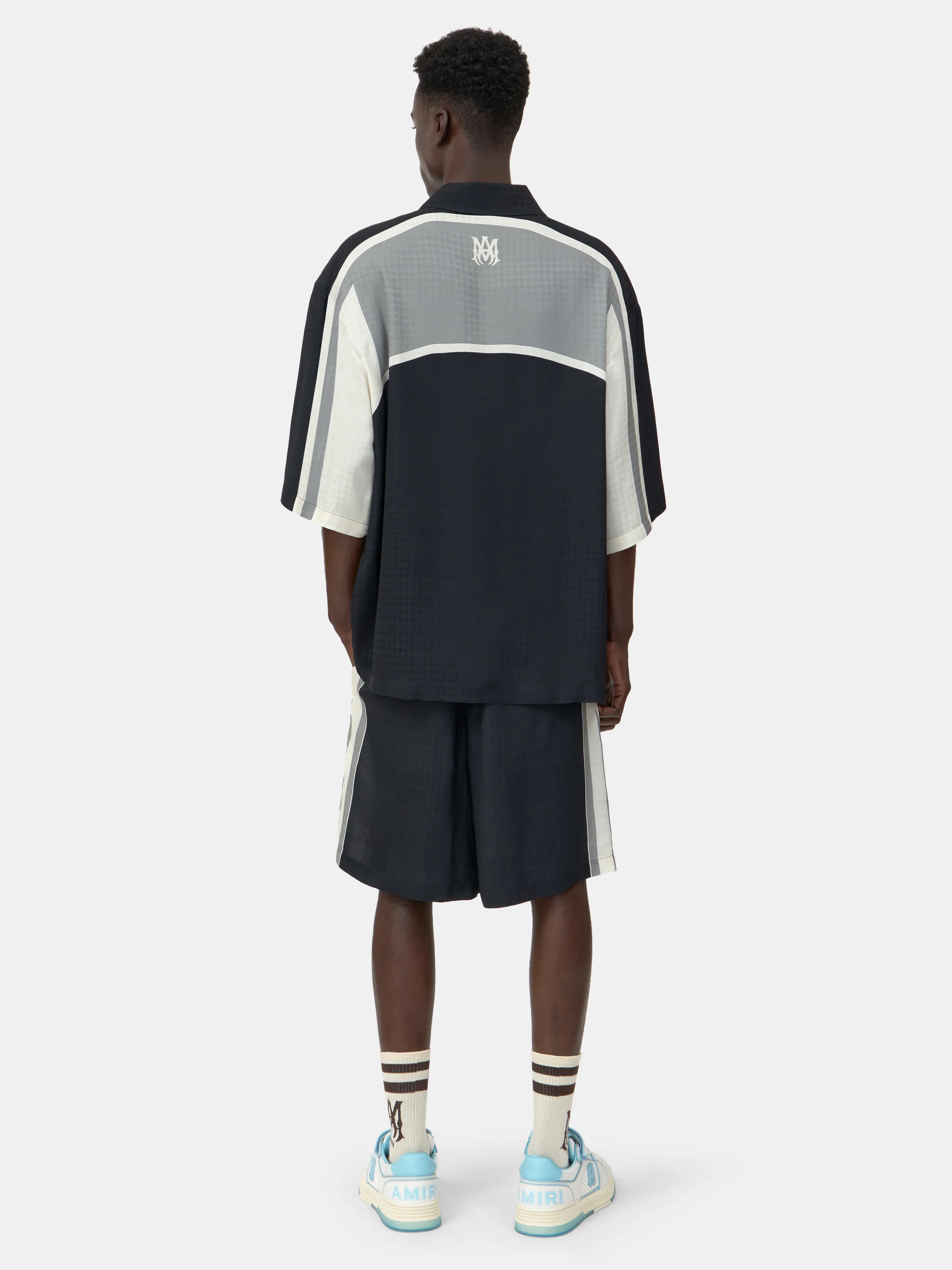 MA QUAD PANEL OVERSIZED CAMP SHIRT - Black - Image 4
