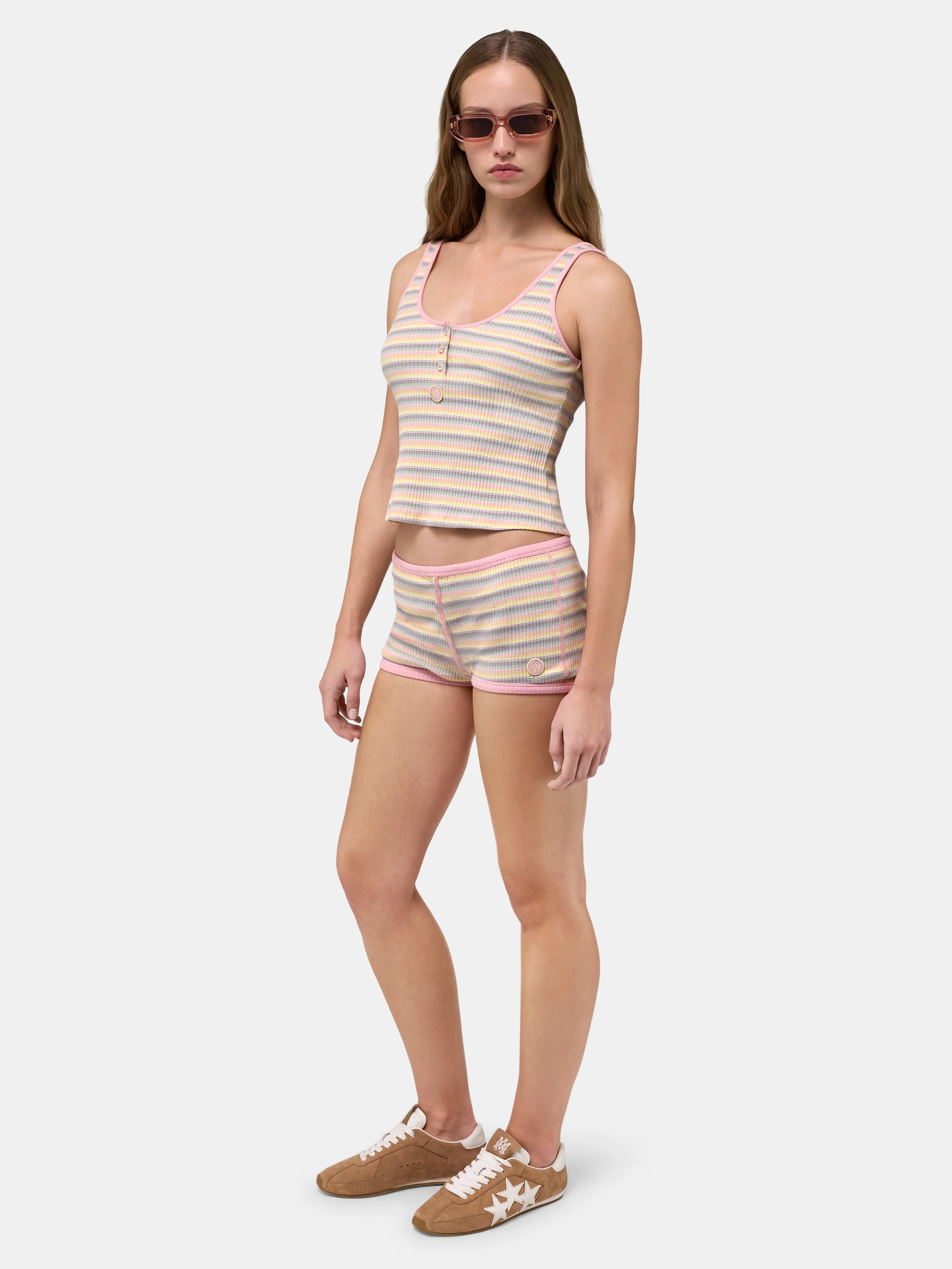 WOMEN - WOMEN'S MA STRIPED MICRO SHORT - Multi - Image 3