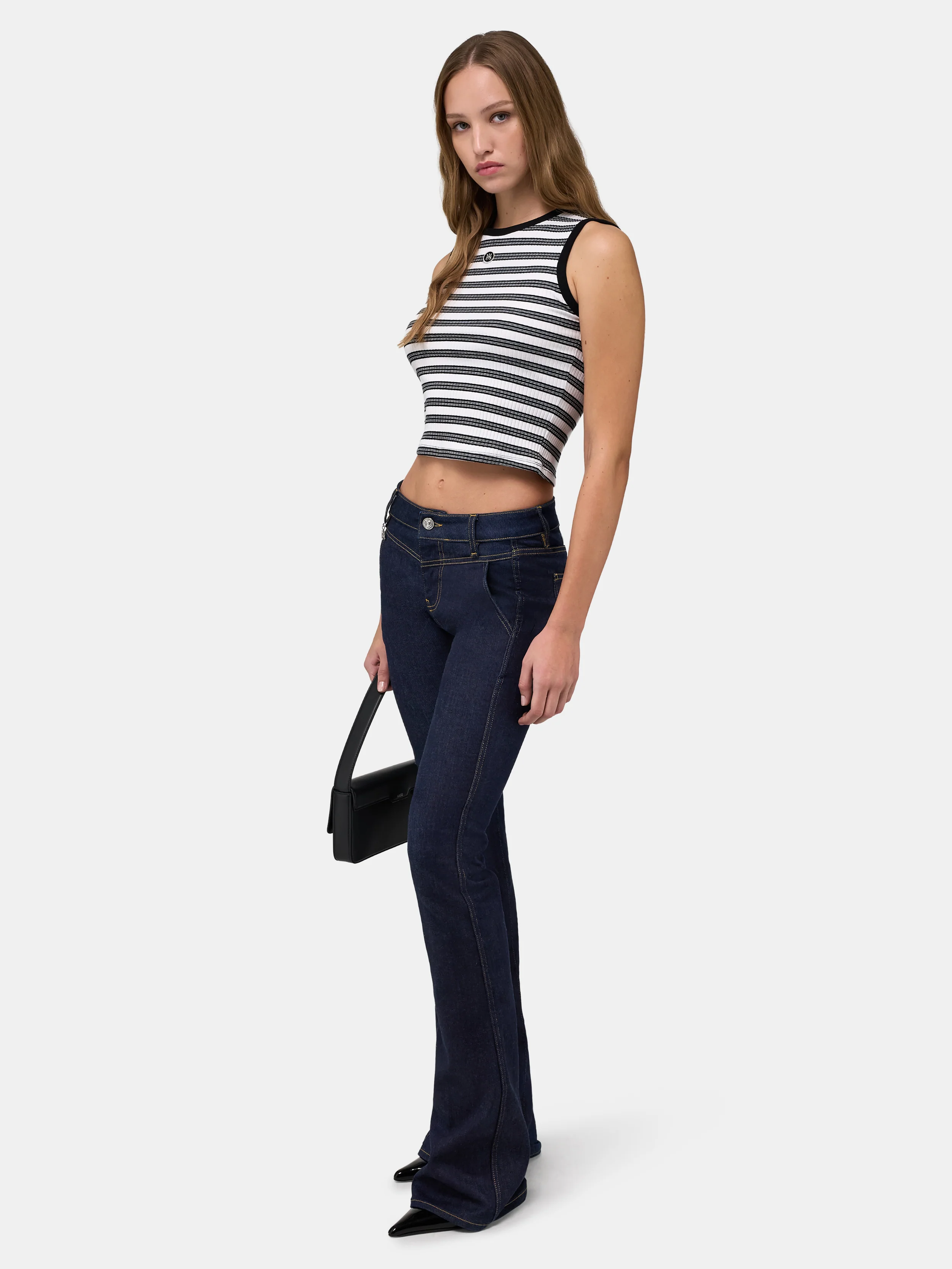 WOMEN - WOMEN'S MA STRIPED SLEEVLESS TOP - White - Image 3