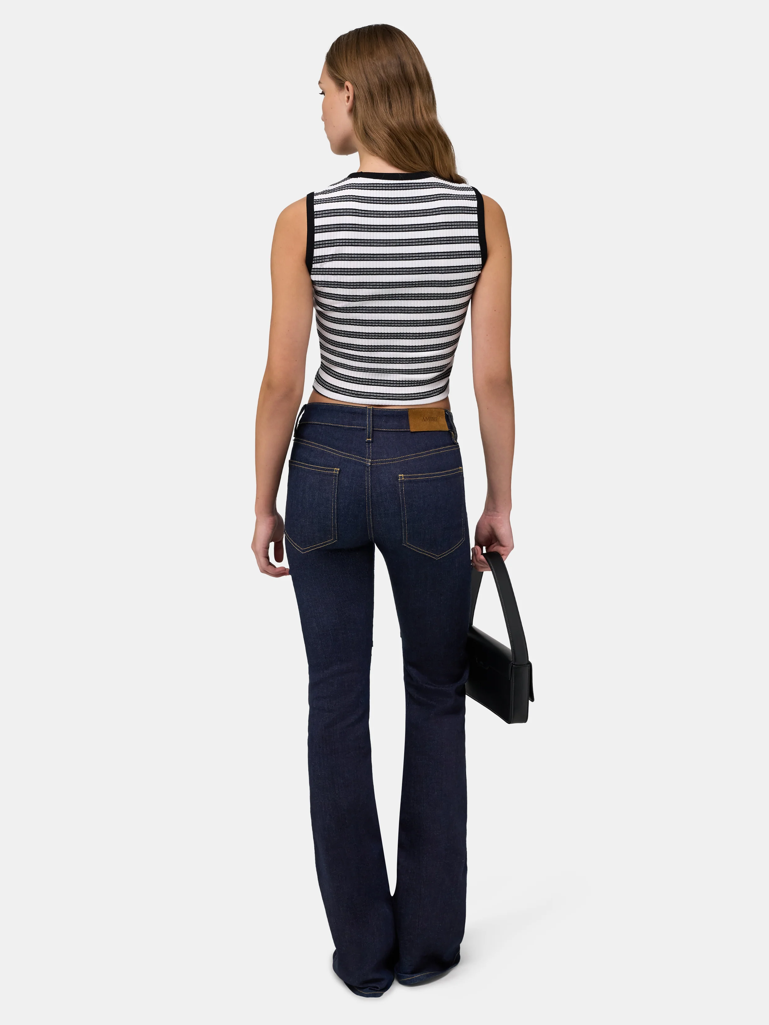 WOMEN - WOMEN'S MA STRIPED SLEEVLESS TOP - White - Image 4