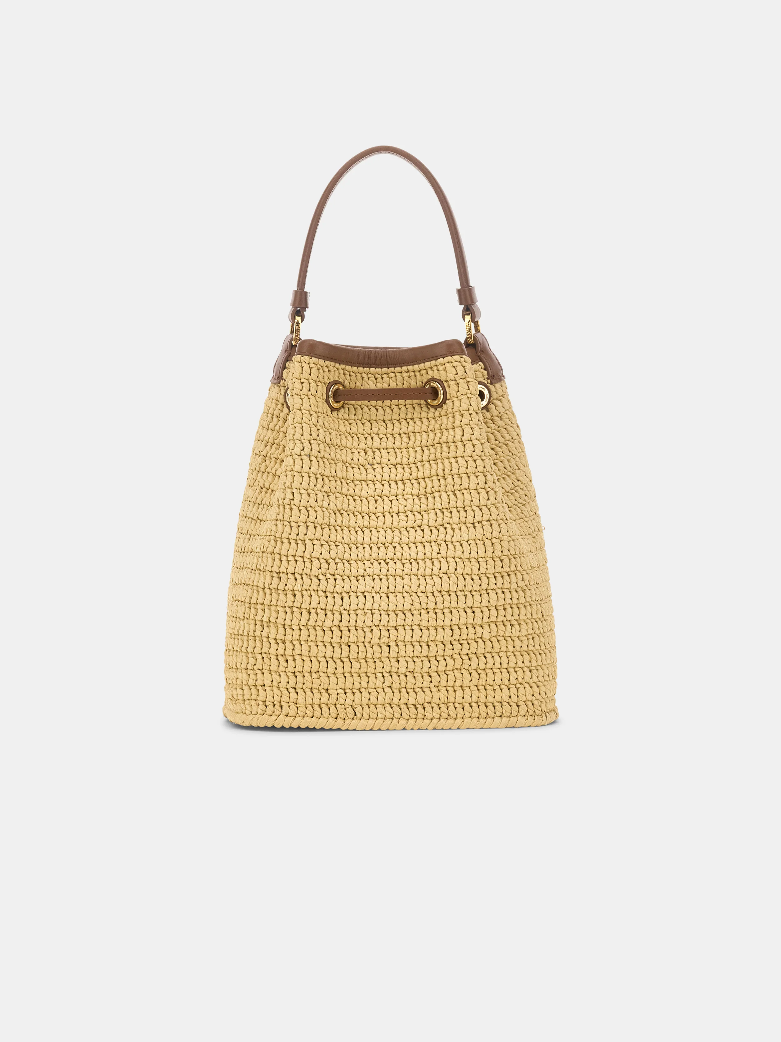 WOMEN - WOMEN'S RAFFIA MICRO MA BUCKET BAG - Natural - Image 2