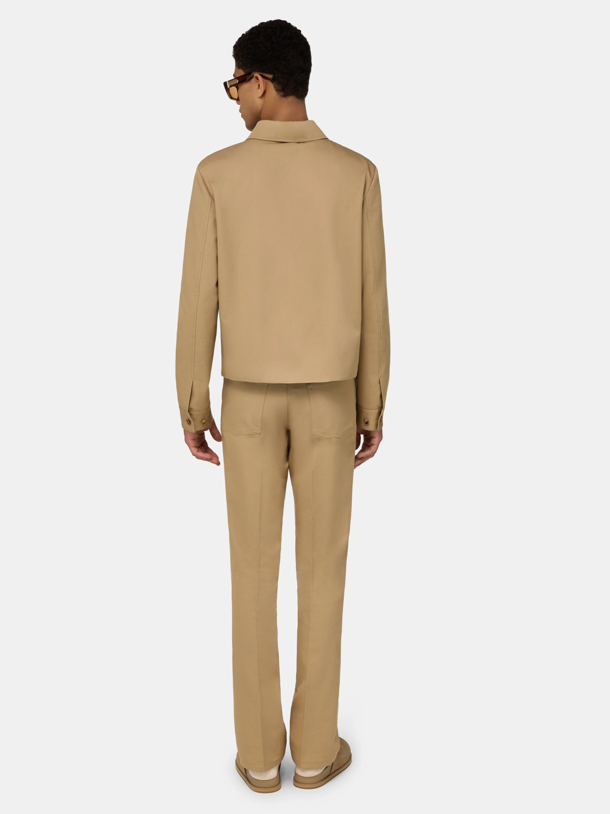 SCRIPT COLLAR SHIRT JACKET - Earth - Image 4