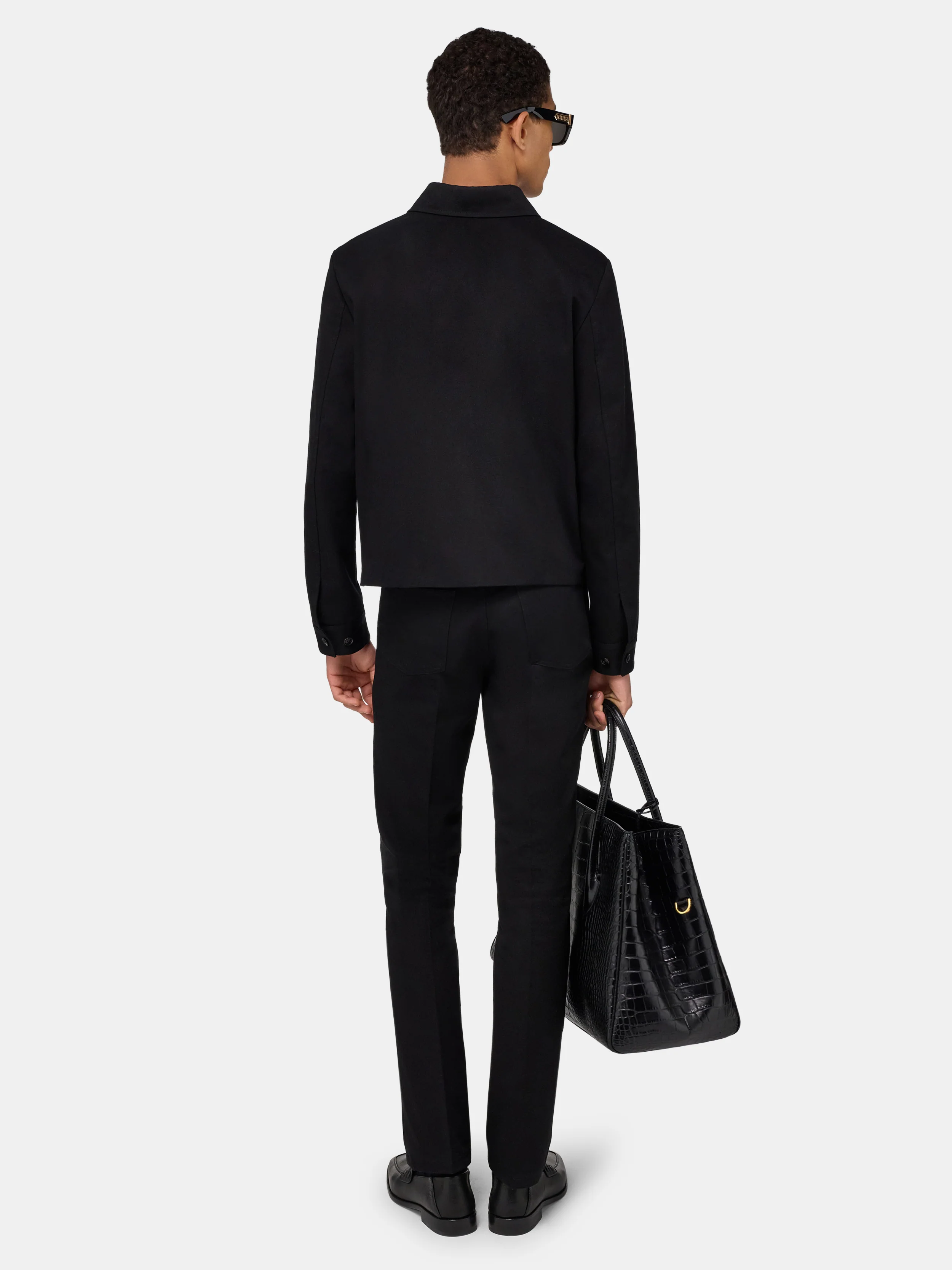 TWILL BOOTCUT PANT - Black - Image 4